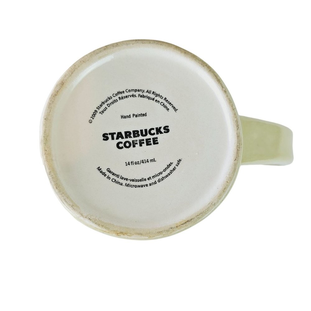 Starbucks 2009 Autumn Fall Leaves Tree of Life Coffee Tea Hot Drink Mug, 14 Oz. - Picture 3 of 5